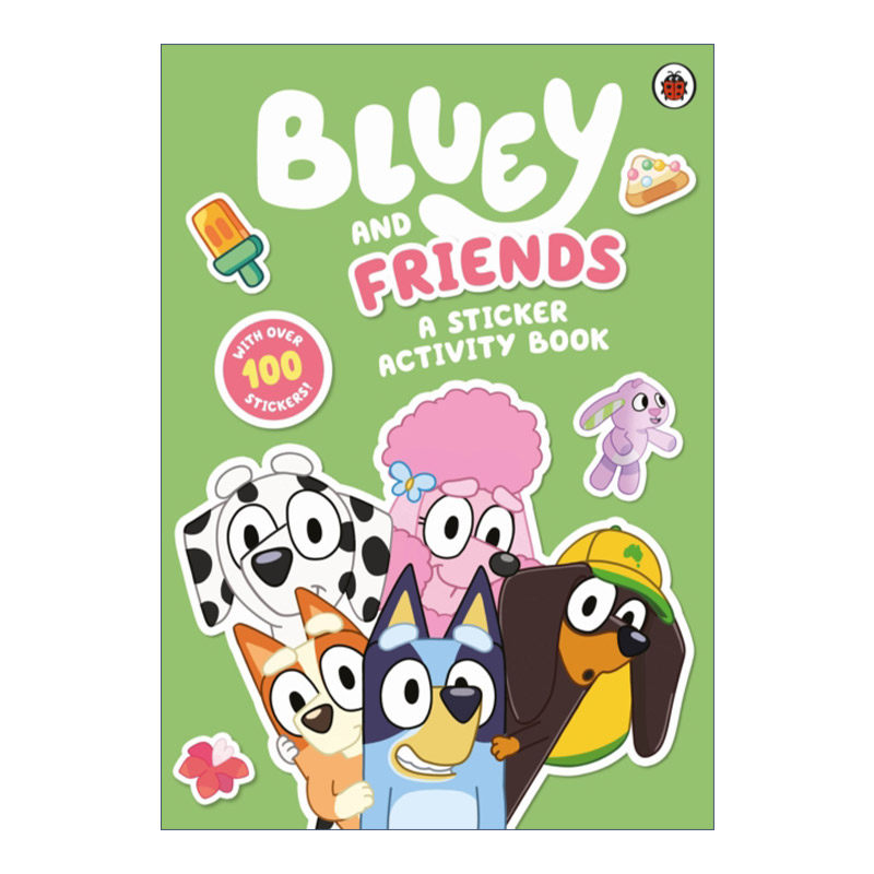 英文原版 Bluey and Friends Sticker Activity 小蓝狗布鲁伊和朋友们 贴纸活动书 英文版 进口英语原版书籍