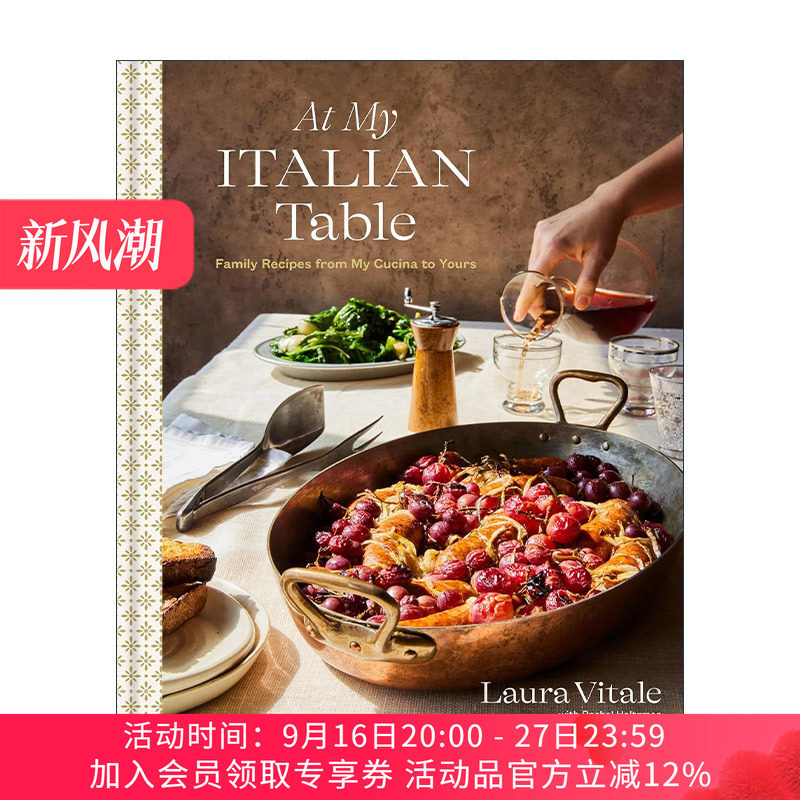 在我的意大利餐桌上 英文原版 At My Italian Table 美食家庭食谱 烩饭 千层面 蛋糕 Laura Vitale 精装 英文版 进口英语原版书籍