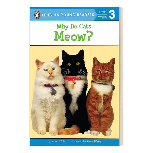 英文原版 Why Do Cats Meow? - Penguin Young Readers  Level 3 猫为什么喵 科普百科 企鹅青少分级阅读3级 英文版 进口英语书籍