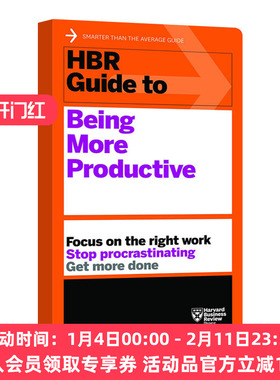 英文原版 HBR Guide to Being More Productive HBR提高生产力指南 哈佛商业评论指南系列 英文版 进口英语原版书籍