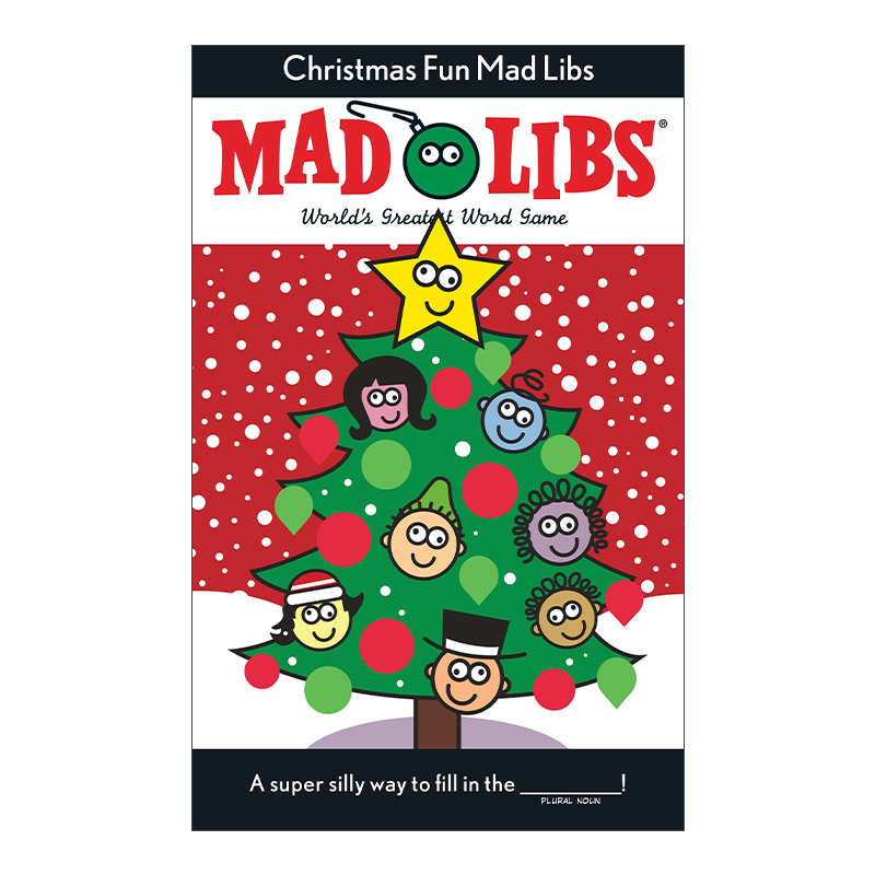 英文原版 Christmas Fun Mad Libs Dluxe 圣诞乐趣 疯狂填词游戏 豪华圣诞礼物版 英文版 进口英语原版书籍