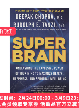 超脑零极限 英文原版 Super Brain 释放思想爆发力 健康幸福 Deepak Chopra 英文版 进口英语原版书籍