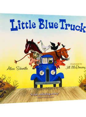 英文原版绘本 Little Blue Truck 蓝色小卡车 纸板书 英文版 进口英语原版书籍