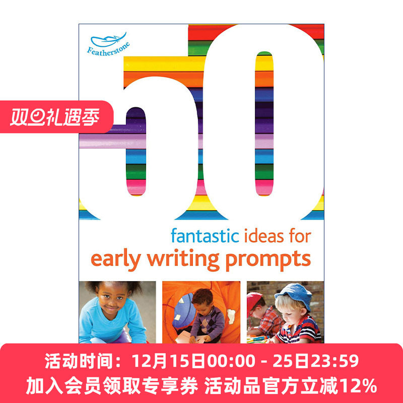 50个为孩子设计写作引子的奇思妙想 英文原版 50 Fantastic Ideas for Early Writing Prompts 0-5岁孩子启蒙 英文版 进口英语书籍