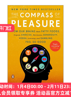愉悦回路 英文原版 The Compass of Pleasure 大脑如何启动快乐按钮操控人的行为 David J. Linden 英文版 进口英语原版书籍
