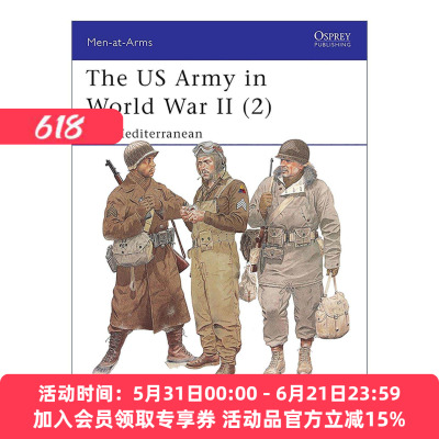 英文原版 The US Army in World War II 2 二战美国陆军 地中海战场 历史上的军队系列 英文版 进口英语原版书籍