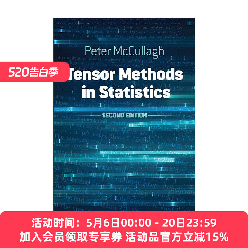 统计学中的张量方法  英文原版 Tensor Methods in Statistics 第二版 芝加哥大学统计学教授Peter McCullagh 进口英语原版书籍