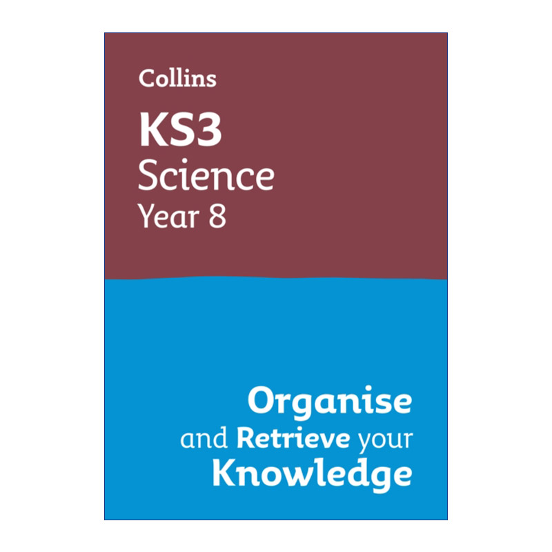英文原版 Collins KS3 Science Year 8 Organise and Retrieve Your Knowledge 柯林斯英国初中科学复习册八年级 进口英语原版书籍