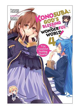 英文原版 Konosuba God's Blessing on This Wonderful World!  Vol. 4 为美好的世界献上祝福4 小说 英文版 进口英语原版书籍