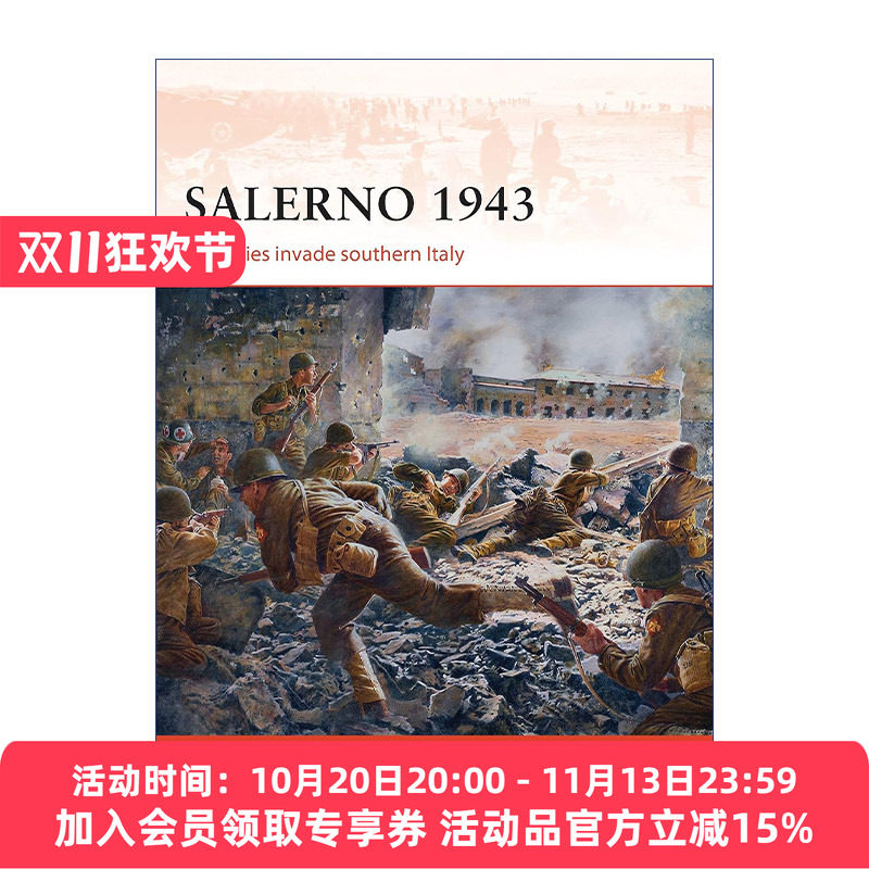 二战盟军1943萨莱诺之战 英文原版 Salerno 1943 战争历史系列 英文版 进口英语原版书籍