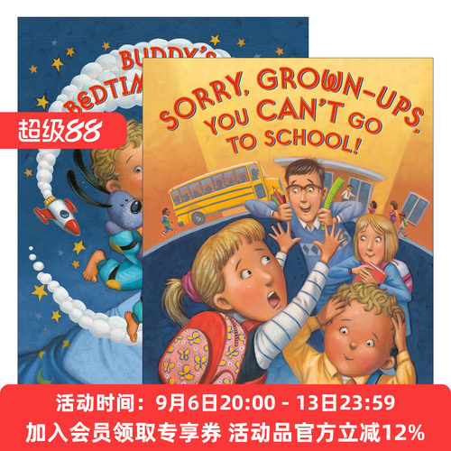 英文原版 Growing with Buddy 和巴迪一起长大系列2册 儿童绘本 Christina Geist 英文版 进口英语原版书籍