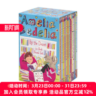 进口英语书 英文版 the Amelia Bedelia Dozen Boxed Book 章节桥梁书 英文原版 Set 糊涂女佣系列12册套装