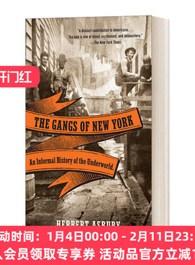英文原版 The Gangs of New York 纽约黑帮 地下世界野史 Herbert Asbury赫伯特-埃斯波瑞 英文版 进口英语原版书籍
