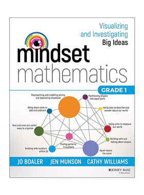 英文原版 Mindset Mathematics Grade 1 思维数学 可视化和研究大观念 一年级 斯坦福大学教授Jo Boaler 英文版 进口英语原版书籍