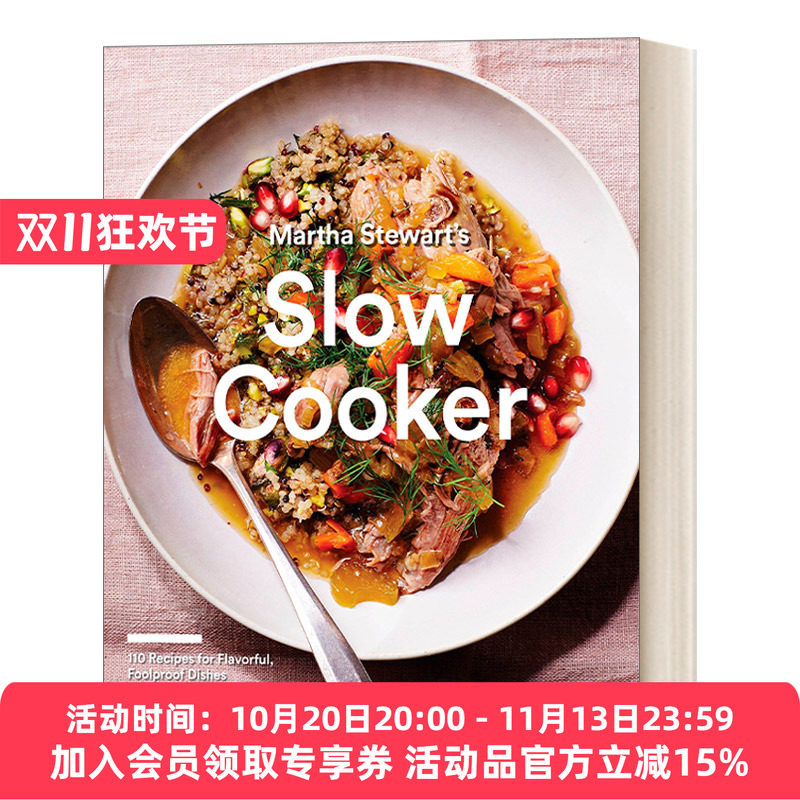 英文原版 Martha Stewart's Slow Cooker 玛莎&middot;斯图尔特的慢煮锅 110道美味、简单的菜肴食谱 包括甜点! 英文版 进口英语原版书籍