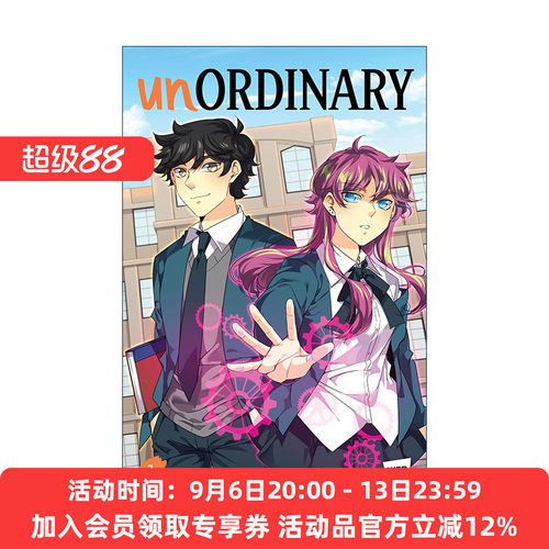 英文原版 Unordinary 异能者1 WEBTOON热门青少年奇幻网漫 uru-chan 英文版 进口英语原版书籍