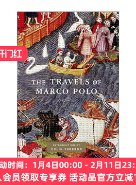 英文原版 The Travels of Marco Polo Everyman's Library Classics 马可波罗行纪 马可波罗游记 人人图书馆精装收藏版 英文版