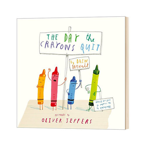 英文原版绘本 The Day The Crayons Quit 小蜡笔大罢工 英文版 Oliver Jeffers