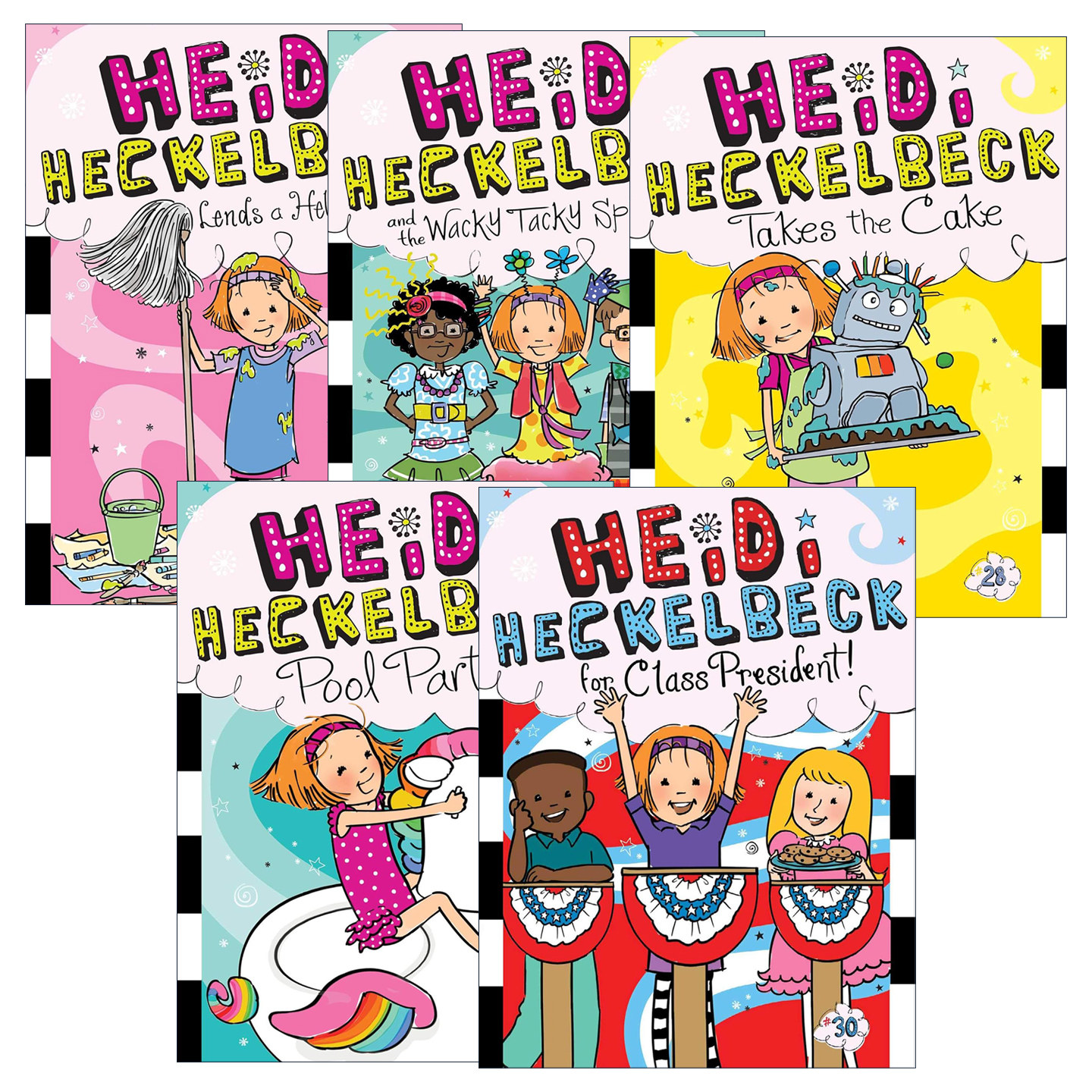 英文原版 Heidi Heckelbeck 小女巫海蒂系列26-30册 儿童章节桥梁书 校园故事 英文版 进口英语原版书籍