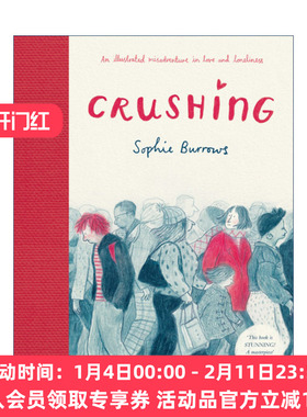英文原版 Crushing 暗恋 爱与孤独的不幸冒险 Sophie Burrows 精装绘本 V&A年度插画奖 英文版 进口英语原版书籍