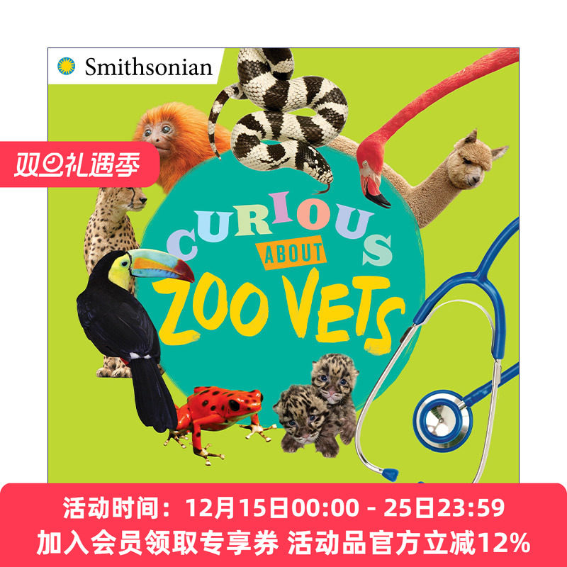 对动物园兽医的好奇  英文原版 Curious About Zoo Vets 史密森尼系列 儿童职业科普百科绘本 Gina Shaw 英文版 进口英语原版书籍