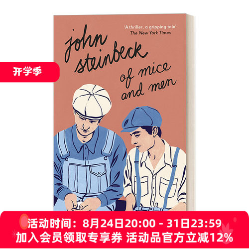 英文原版 Of Mice and Men 人鼠之间 约翰·斯坦贝克 企鹅经典 英文版 进口英语原版书籍