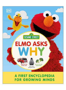 英文原版 Sesame Street Elmo Asks Why 芝麻街Elmo问为什么 成长中的百科全书 精装 英文版 进口英语原版书籍