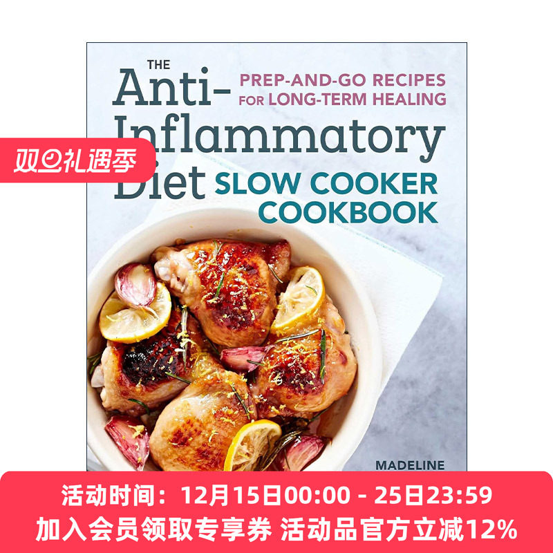 英文原版 The Anti-Inflammatory Diet Slow Cooker Cookbook 抗炎饮食慢炖食谱 英文版 进口英语原版书籍