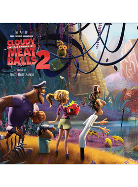 英文原版 The Art of Cloudy with a Chance of Meatballs 2 美食从天降 天降美食 精装艺术设定集2 动画电影 进口英语原版书籍