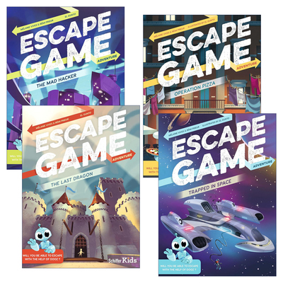 英文原版 Escape Game Adventure 逃脱游戏冒险之旅4册 儿童益智游戏活动书 科幻小说 谜题 迷宫 英文版 进口英语原版书籍