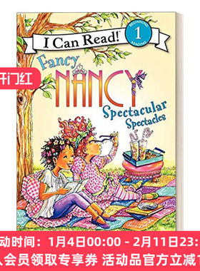 英文原版 I Can Read 1 Fancy Nancy Spectacular Spectacles 漂亮的南希 引人注目的眼镜 小俏妞希希分级读物 英文版 进口英语书