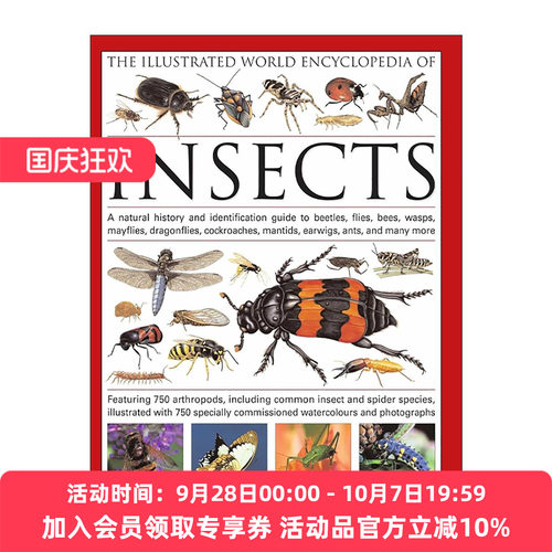 英文原版 Illustrated World Encyclopedia Of Insects 世界昆虫百科全书 精装 英文版 进口英语原版书籍