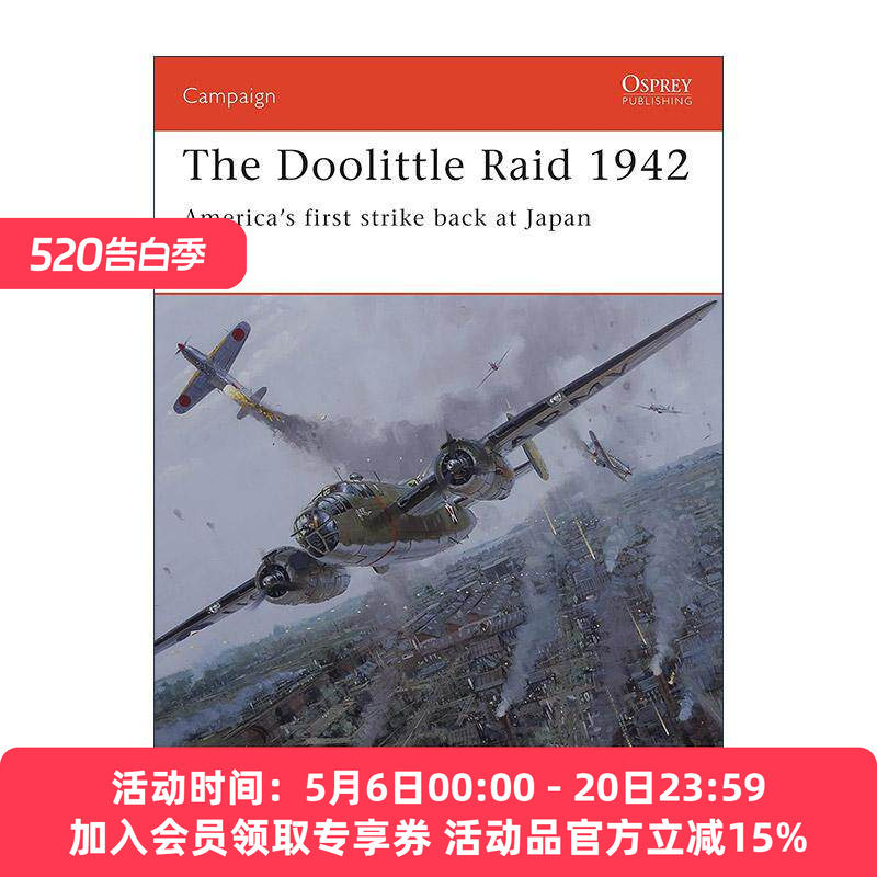 英文原版 The Doolittle Raid 1942 二战杜立特空袭 战争历史系列 英文版 进口英语原版书籍