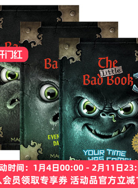英文原版 The Little Bad Book 小坏书系列3册 儿童怪异有趣故事少儿趣味插画精装绘本 Magnus Myst 英文版 进口英语原版书籍