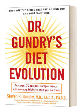 甘德里博士的饮食进化 英文原版 Dr Gundry's Diet Evolution 关掉杀死你和增大你腰围的基因 英文版 进口英语原版书籍