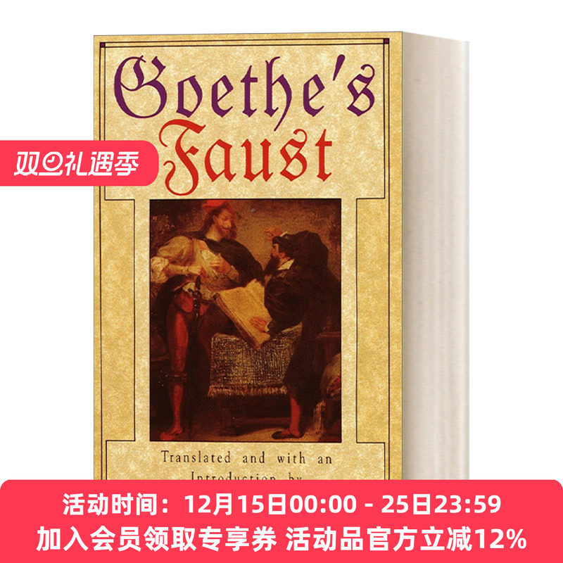 英文原版 Goethe's Faust 歌德的浮士德 经典德国诗选 豆瓣高分推荐 英文版 进口英语原版书籍