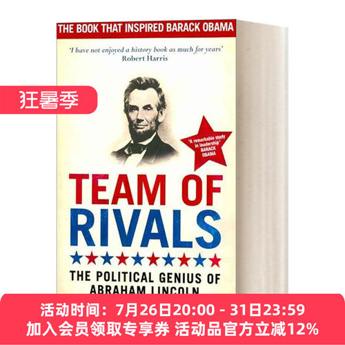 英文原版 Team of Rivals 林肯与劲敌幕僚 林肯传记 英文版 进口英语原版书籍