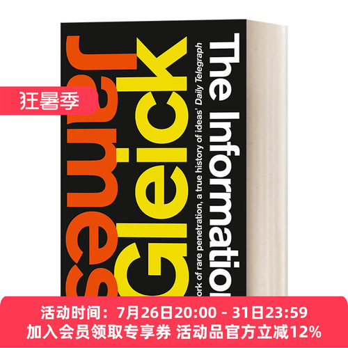 信息简史 英文原版 The Information A History a Theory Flood 一部历史 一个理论 一股洪流 詹姆斯·格雷克 英文版 进口英语书