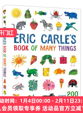 英文原版 Eric Carle's Book of Many Things 艾瑞卡尔入门级主题词典 精装版 英文版 进口英语原版书籍