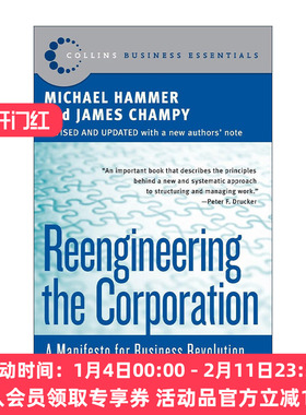 英文原版 Reengineering the Corporation 企业再造 迈克尔·哈默 英文版 进口英语原版书籍