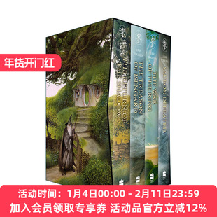 英文原版 The History of Middle-Earth 3 托尔金中土世界的历史 四册盒装精装 魔影重临 艾森加德的背叛 魔戒圣战 索隆的败亡