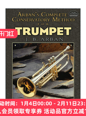 英文原版 Arban's Complete Conservatory Method for Trumpet 阿尔班音乐学院小号演奏技巧完整指南 号手宝典 威尼斯狂欢节