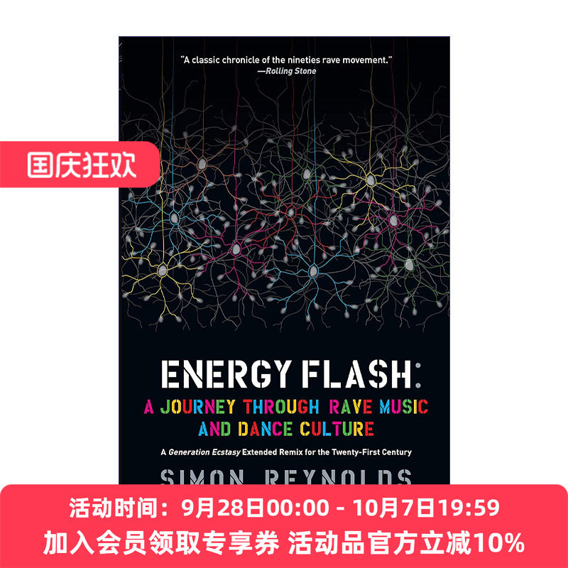能量闪现  英文原版 Energy Flash 狂欢音乐和舞蹈文化之旅 电子音乐 Simon Reynolds 英文版 进口英语原版书籍