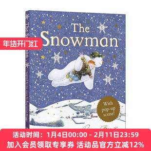 英文原版 The Snowman Pop-Up 雪人 雷蒙德·布里格斯经典绘本 精装立体插画故事书 英文版 进口英语原版书籍