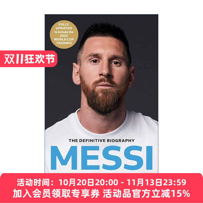 英文原版 Messi 梅西传记新版 含2022年世界杯及梅西转回迈阿密 英文版 进口英语原版书籍