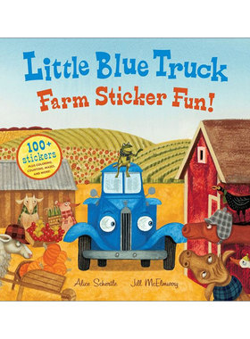 蓝色小卡车农场 英文原版 Little Blue Truck Farm Sticker Fun 含贴纸 英文版 进口英语原版书籍