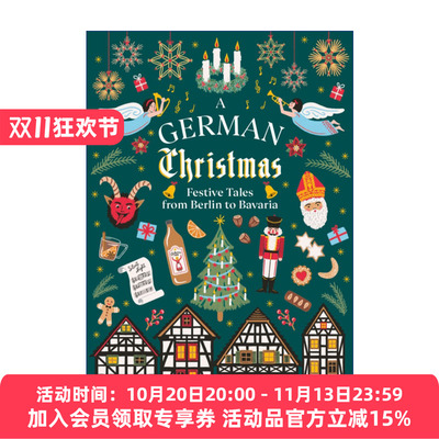 德国圣诞故事集  英文原版 A German Christmas Vintage精装收藏版 从柏林到巴伐利亚 英文版 进口英语原版书籍
