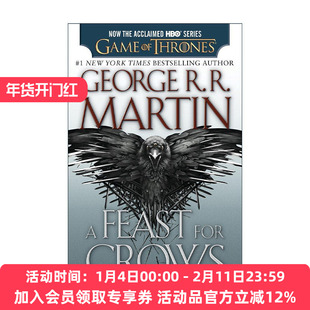 英文原版 A Feast for Crows HBO Tie-in Edition 冰与火之歌4 群鸦的盛宴 电视剧版英文版 进口英语原版书籍