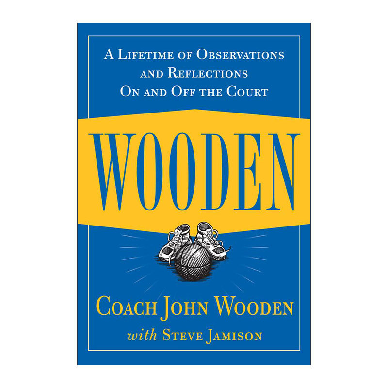 英文原版 Wooden 球场内外一生的观察与思考 精装 约翰·伍登 英文版 进口英语原版书籍