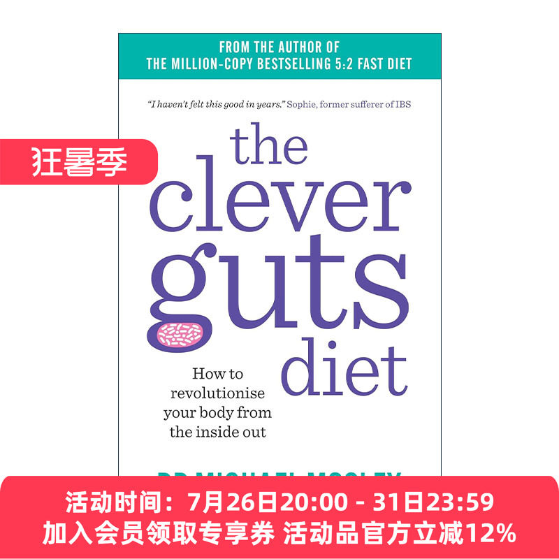 英文原版 The Clever Guts Diet 轻断食 完美瘦身的肠道革命 麦克尔?莫斯利 医学博士 Dr. Michael Mosley 进口英语原版书籍